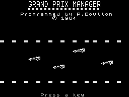 Grand Prix Manager (1984)(Silicon Joy)